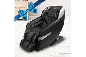 Osaki Titan Quantum Black Massage Chair with 3D SL-Track Rollers, 3 Step Zero Gravity, Full Body Airbag Massage, Intelligent Voice Control, Back & Calf Heat and Foot Roller Massage