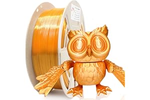 RepRapper Gold Silk PLA Filament for 3D Printer & 3D Pen 1.75 mm (± 0.03 mm) 2.2 lbs (1 kg), Silky Shiny Shine 3D Printing Materials