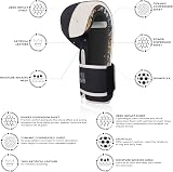 AQF Boxing Gloves Kids Adults 16oz Silver Training Muay Thai Sparring view 4