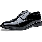 Jousen Men's Dress Cap Toe Shoes Wingtip Brogue Oxfords for Men Business Formal Derby Shoes