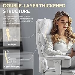 Dowinx Big and Tall Office Chair with Pocket Spring