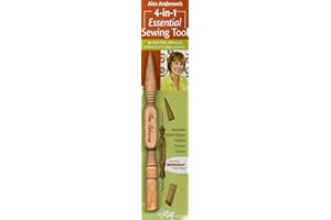 Alex Anderson's 4-in-1 Essential Sewing Tool: Includes Seam Ripper, Stiletto, Presser, Turner