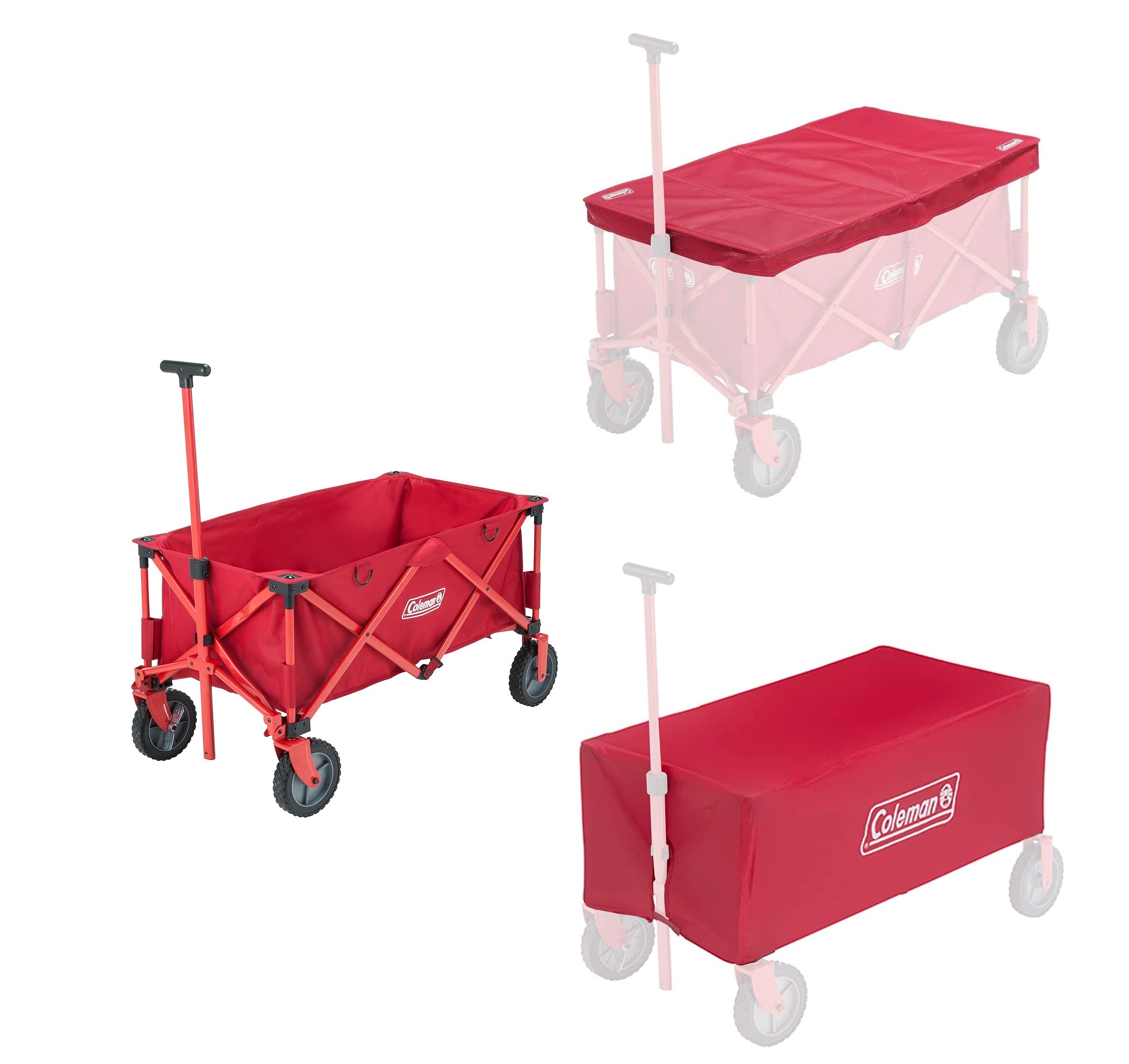 コールマン(Coleman) アウトドアワゴン + 専用テーブル + 専用レインカバー商品画像