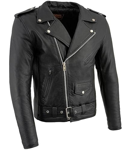 Event Leather EL5411 Men's Black Classic Side Lace Motorcycle