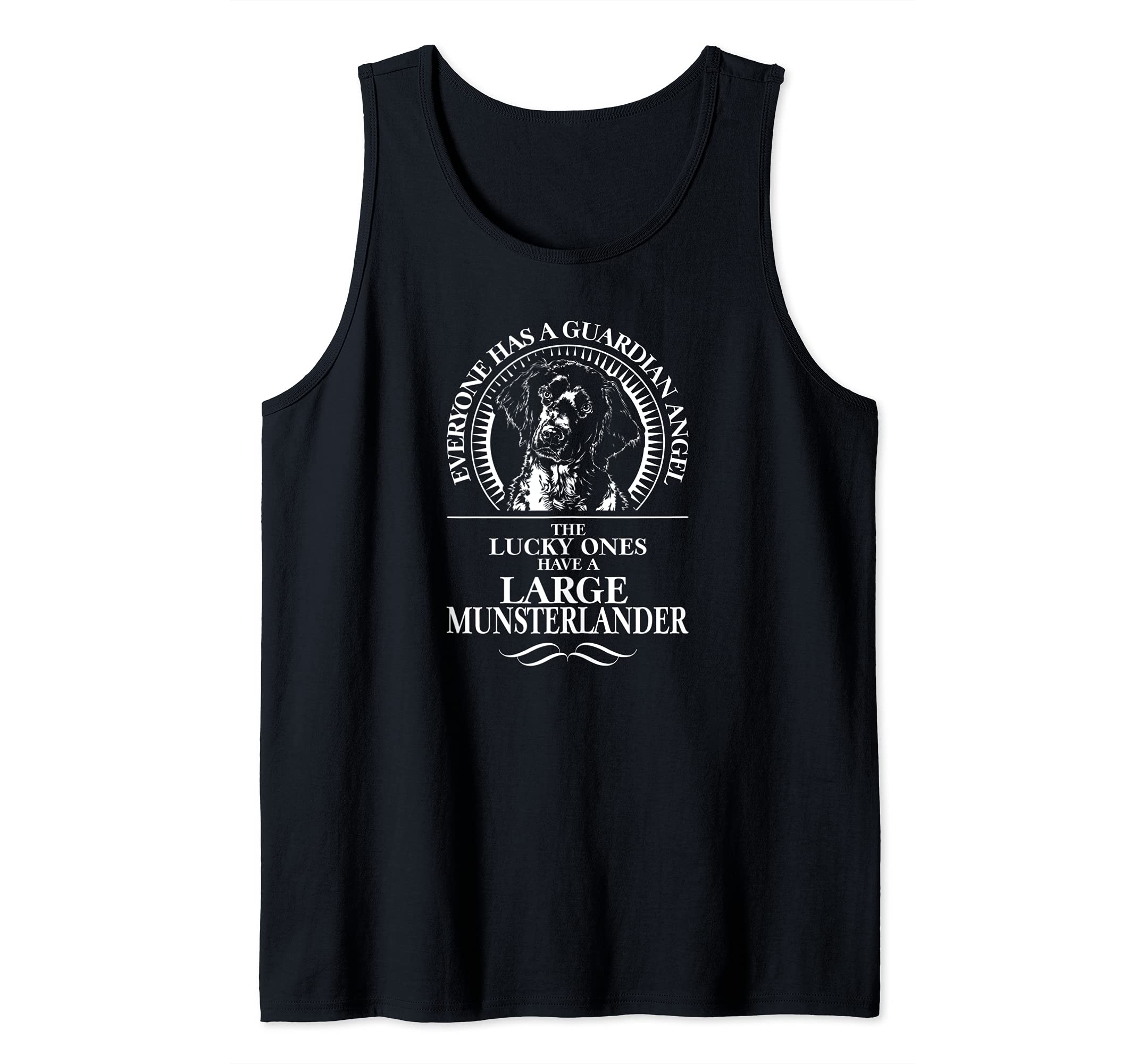 Proud Large Munsterlander Guardian Angel dog saying Tank Top