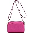 FashionPuzzle Triple Zip Small Crossbody Bag