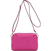 FashionPuzzle Triple Zip Small Crossbody Bag