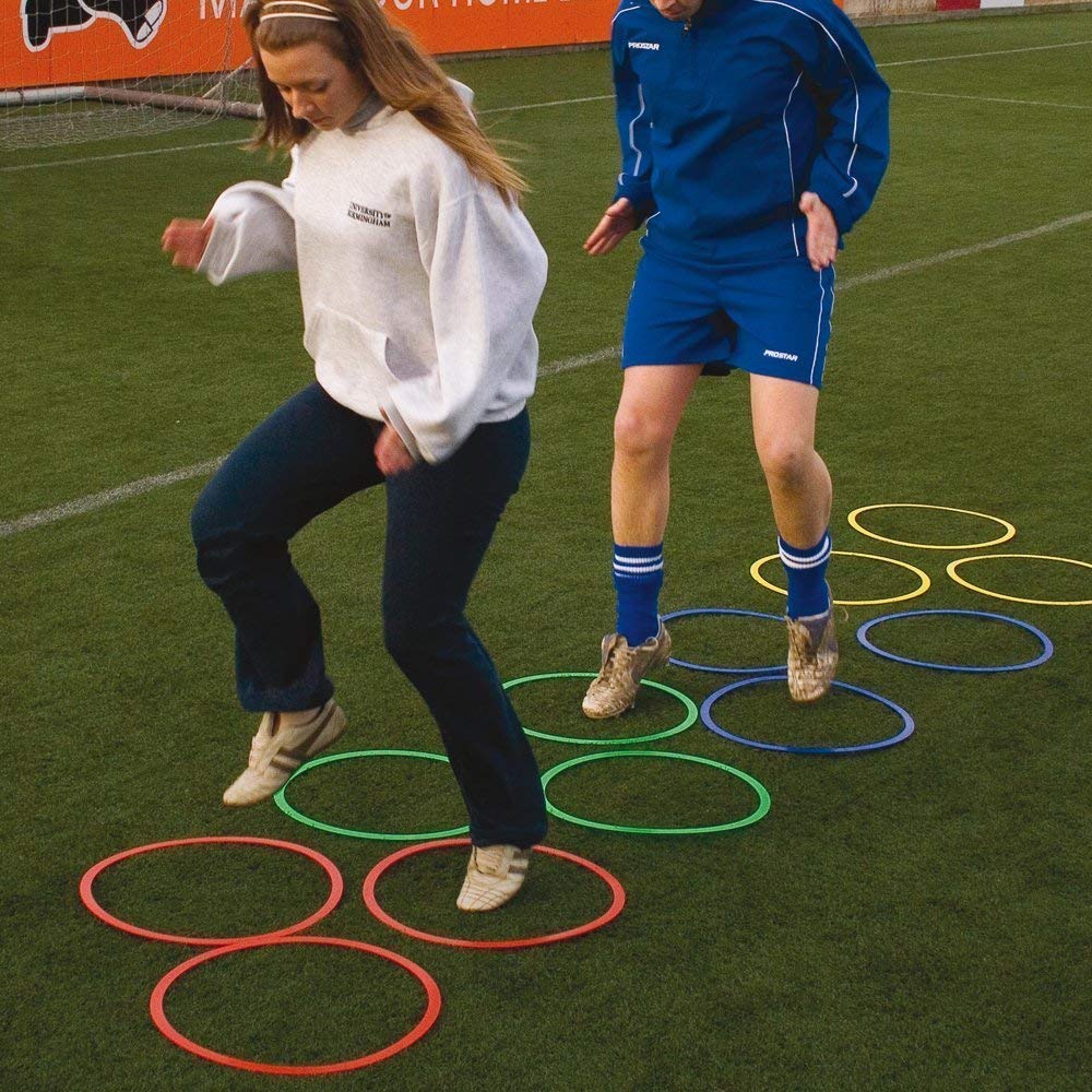 Central Football Sports Training & Coaching Aid Set Soccer Speed Rings Kit