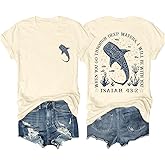Whale Shark Shirt Whale Ocean T-Shirt When You Go Through Deep Waters Whale Shirt Christian Shirts for Women Men