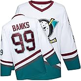 Mighty Ducks Movie Hockey Jersey 90S Hip Hop Adults Clothing for Party, Stitched Letters and Numbers