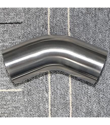 2-Pack 90 Degree Mandrel Bend Elbows - 2.5" OD, SS304 Stainless Steel Exhaust Tube