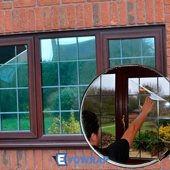 Silver Reflective Window Film (Solar Control & Privacy Tint One Way