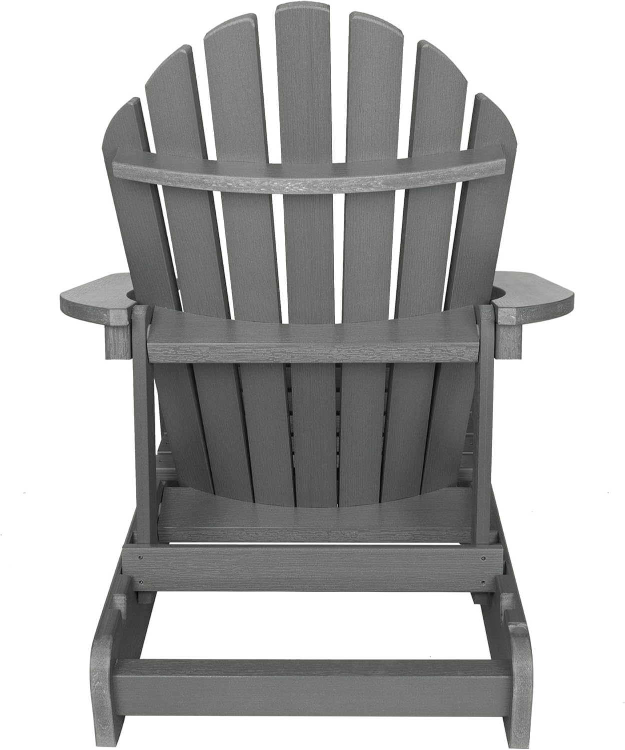 Highwood AD-CHL1-CGE Hamilton Folding and Reclining Adirondack Chair, Adult Size, Coastal Teak : Garden & Outdoor