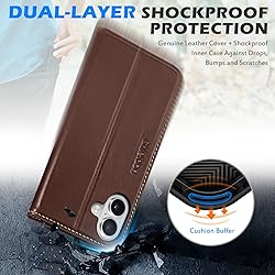 SHIELDON Wallet Case for iPhone 16 Plus 5G