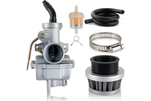 Carbhub PZ20 Carburetor for Kazuma Baja 50cc 70cc 90cc 110cc 125cc TaoTao 110B NST SunL Chinese Quad 4 stroke ATV 4 wheeler Go kart Dirt Bike Honda CRF50F XL75 CRF80F XR50R with Air Fuel Filter