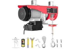 ROOMARK 1320 LBS Electric Hoist, 110V Electric Hoist with Wireless Remote Control, 12m/40ft Lifting Height and Solid Copper Motor for Factories, Warehouses, Buildings, Cargo Lifting and lowering