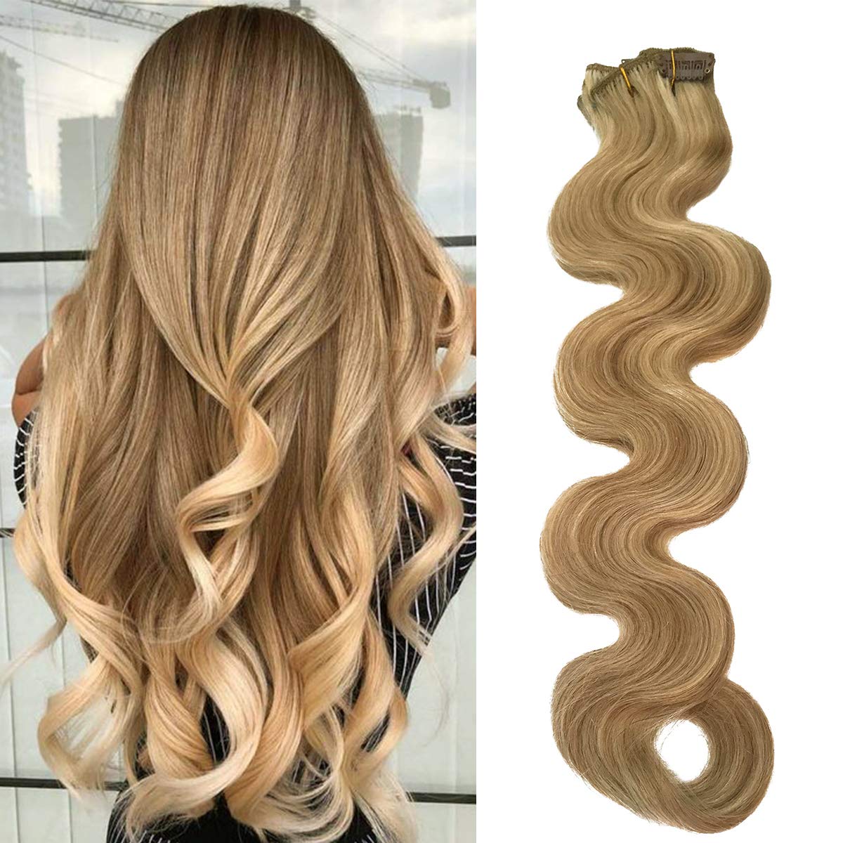 Amazon Com Brazilian Curly Clip In Human Hair Extensions Remy