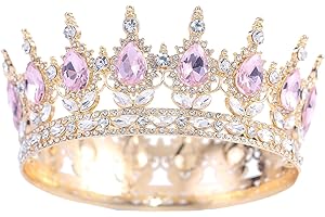 NOIMTTY Crystal Crown and Tiara For Women - Rhinestone Headband For Princess Girls,Bridal Hair Accessories For Weddings Birthday