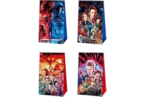 Stranger Season 5 Things Gift Bags Goodie Bags 16Pcs - Double-Sided Things 5 Movie TV Themed Anime Cartoon Birthday Candy Tre