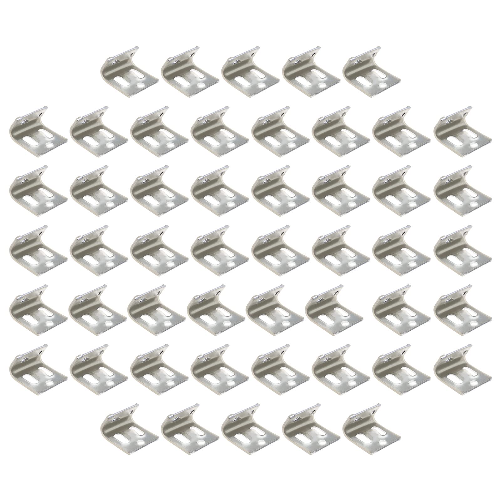 EMSea 50PCS Upholstery Furniture Spring Clips 5 Holes Stay Wire Zig Zag Springs Clamps for Chair Sofa Furniture Hardware Replacement Repair Accessories