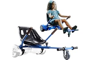 KKA Hoverboard Seat Attachment for 6.5”-10” Hover Board, Buggy Go Kart Conversion Kit, Accessory for Self Balancing Scooter, Hoverboards Go-Cart for Kids or Adults