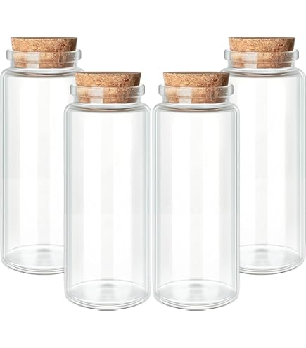 20 Pack 40ml Glass Jars Bottles Decoration Bottles With Cork Stoppers For Party Favors Arts Small Projects And Diy Decorations - View #5