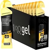 TORQ Running Gels with Electrolytes Lemon Drizzle 30g Carbs 2:1 Maltodextrin