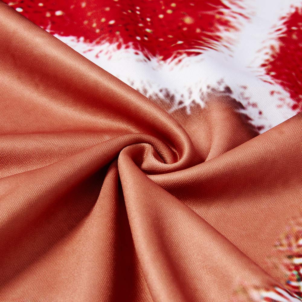 Leapparel Womens Christmas Sweater Xmas Sweatshirt 3d funny Sexy Ladies print Long Sleeve Pullover 80s Clothes Red