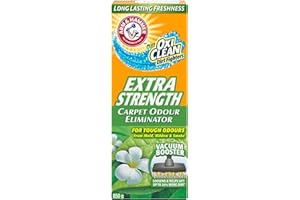 ARM & HAMMER Carpet Odour Eliminator, Extra Strength, Vacuum Booster for Dirt and Pet Hair 850g