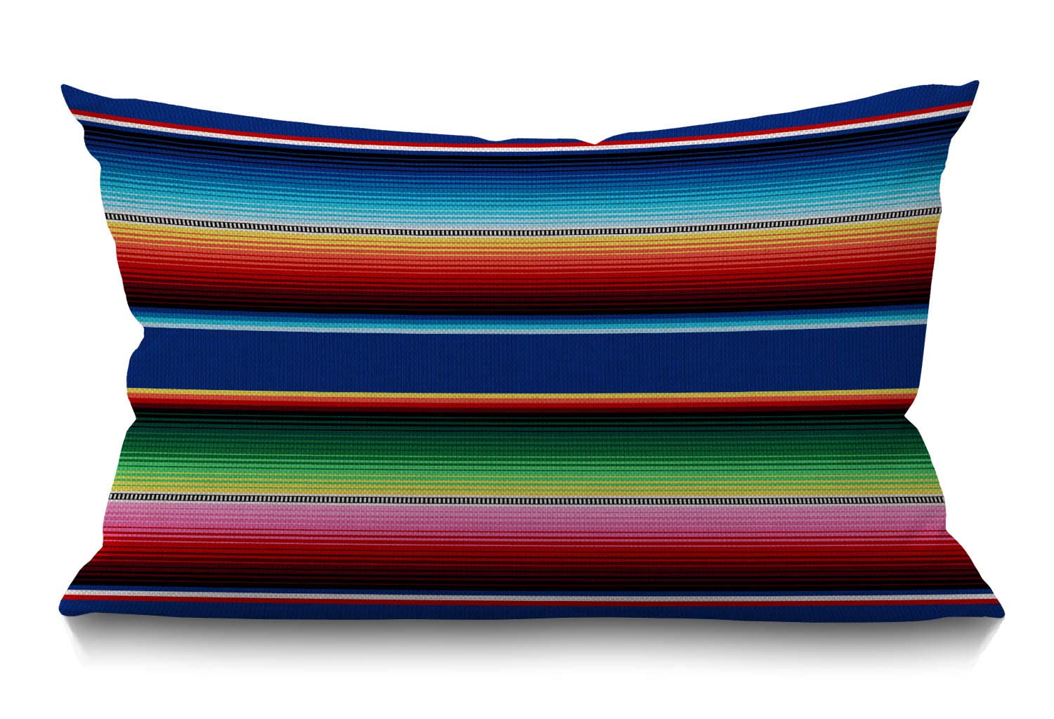 BGBDEIA Mexican Colorful Cotton Linen Decorative Cushion Cover Throw Pillow Case for Couch Sofa Bed,30 x 50 cm 12 X 20 Inches