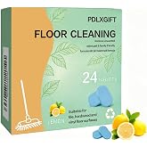 PDLXGIFT Floor Cleaner Tablets, 24pcs Multi-Surface Floor Cleaner Solution | Pet Safe, No Residue, No Streaks,Robot Mop Safe Quick Dissolve Floor Cleaning Tablets for Wood Tile Laminate