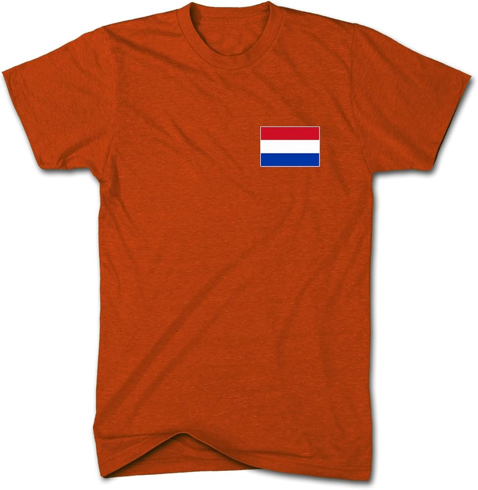 Diseño de Bandera de Holanda Nation Holland T-Camiseta de Manga ...