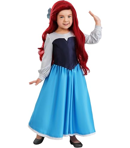 Ariel Blue Live Action Dress, Official Disney The Little Mermaid Live Action Costume, Child Size Extra Small (3T-4T) : Clothing, Shoes & Jewelry