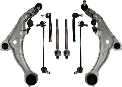 8 Piece Front /& Rear Suspension Kit Control Arms Ball Joints Sway Bar End Links