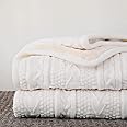 DKLE Chunky Knit Blanket, Super Soft Chunky Knit Throw Blanket For Bed, Cozy Throw Blankets, Chunky Knit Throw Blanket, Blankets And Throws For Sofa Large Throw Blanket (burgundy 60x80cm