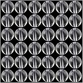 Natural Stone Beads 100pcs 8mm White Clear Crystal Quartz Round Stone Beading Loose Gemstone Hole 1mm DIY Smooth Beads for Bracelet Necklace Earrings Jewelry Making (Clear Crystal Quartz White, 8mm)