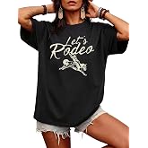 Western Shirts for Women Vintage Cowgirl Shirt Oversized Rodeo Graphic Tees | Oversized Graphic Tees, Western Outfits, Vintage Country Shirts, Country Music Short Sleeve Tops, Retro Country Concert Tops