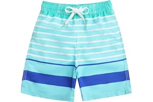 Kute 'n' Koo Boys Swim Trunks, Quick Dry Boys Boardshorts, Boys Bathing Suit Sizes from 2T to 18/20