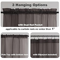 Chyhomenyc Sheer Valances for Windows 2