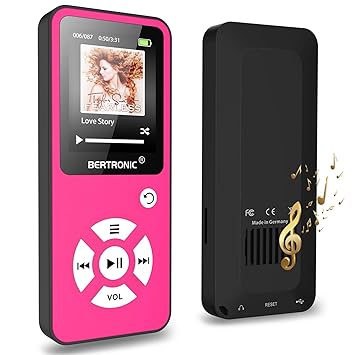 BERTRONIC Made in Germany BC01 Royal MP3-Player, 16 GB ? 100 Stunden Wiedergabe ? Radio | Portabler Player | Sport | Musik Pl