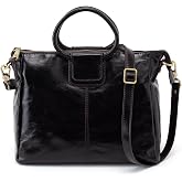 HOBO Women's Sheila Medium Satchel | Leather, Removable Strap, Zip Closure, Top Handle Bag, Everyday Crossbody