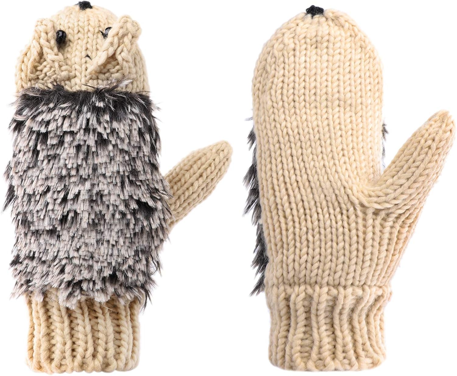 Igel Fäustlinge Damen - Niedliche Tier Handschuhe Für Winter & Weihnachten
