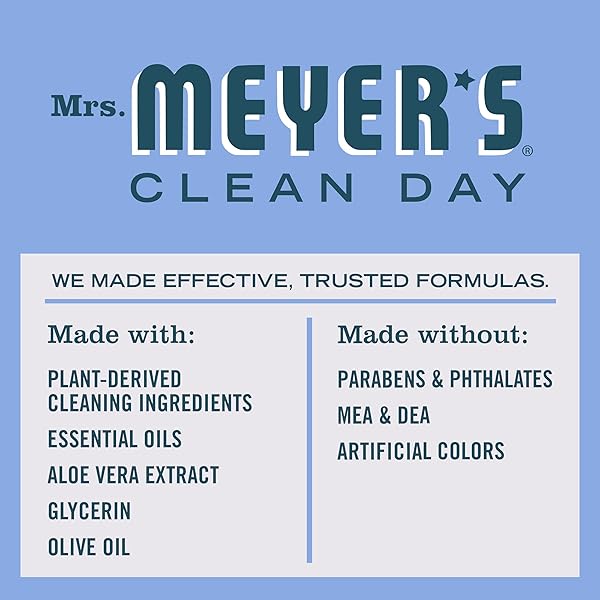 MRS. MEYER’S CLEAN DAY HAND SOAP, BLUEBELL SCENT, 12.5 FL OZ BOTTLE