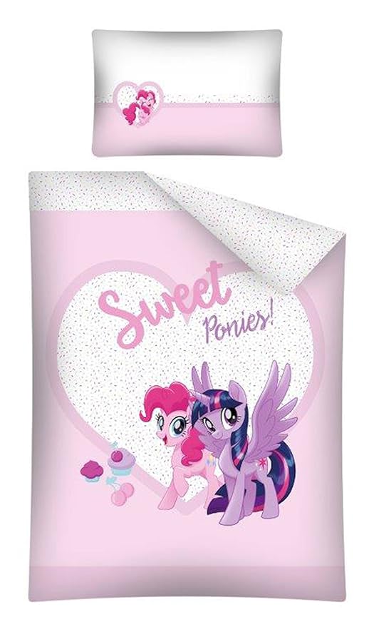 MON PETIT PONEY Mon Petit Pony Bettwäsche-Set, Bettbezug 100 x 135 cm, Kissenbezug 40 x 60 cm