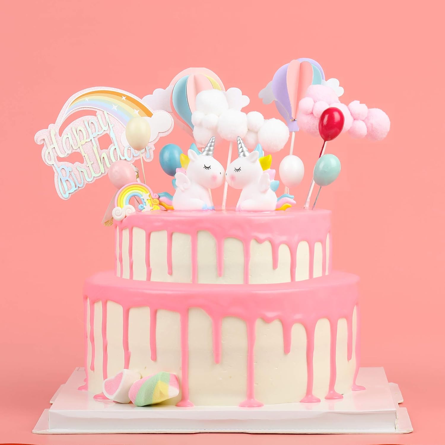 Loisirs Creatifs Decoration Gateau Licorne 14 Pieces Nuage Arc En Ciel Ballon Happy Birthday Pour Enfants Bebe Anniversaire Fete Ekkong Cake Topper Licorne 14 Pieces Cuisine Maison Groupisd Com
