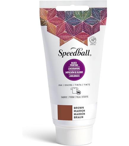 Speedball Oil Based Block Inkt Starter Set – 6 Tubes Van 300 Ml (Zwart, Blauw, Groen, Rood, Wit, Geel), Voor Drukwerk Op Papier En Hout