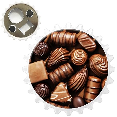 Deliciosos bombones de chocolate Fudge abridor de botellas imán ...