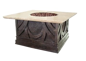 Bond Havana Propane Fire Pit Table With Marble Top Amazon Co Uk