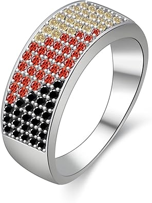 Uloveido Deutschland Deutsche Cool Fahne Ringe Geschenke Fur Manner Regenbogen Flagge Bandring Vatertag Geschenke Grosse L O Q S Y385 Amazon De Schmuck