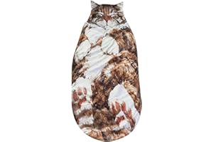 Adorable Cat Envelope Sleeping Bag, Cat Shaped Sleeping Bag for Adults for Human for Camping, for Indoor Use Or Camping Trips
